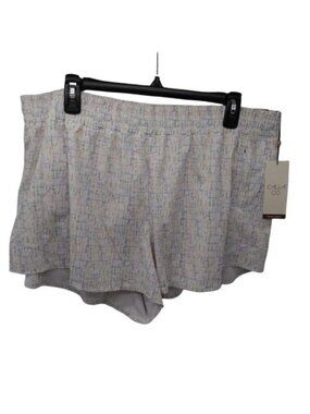 NEW CALIA Women's Mid Rise Infinity Run Shorts Thatch Marks Cool Multi Size XL
